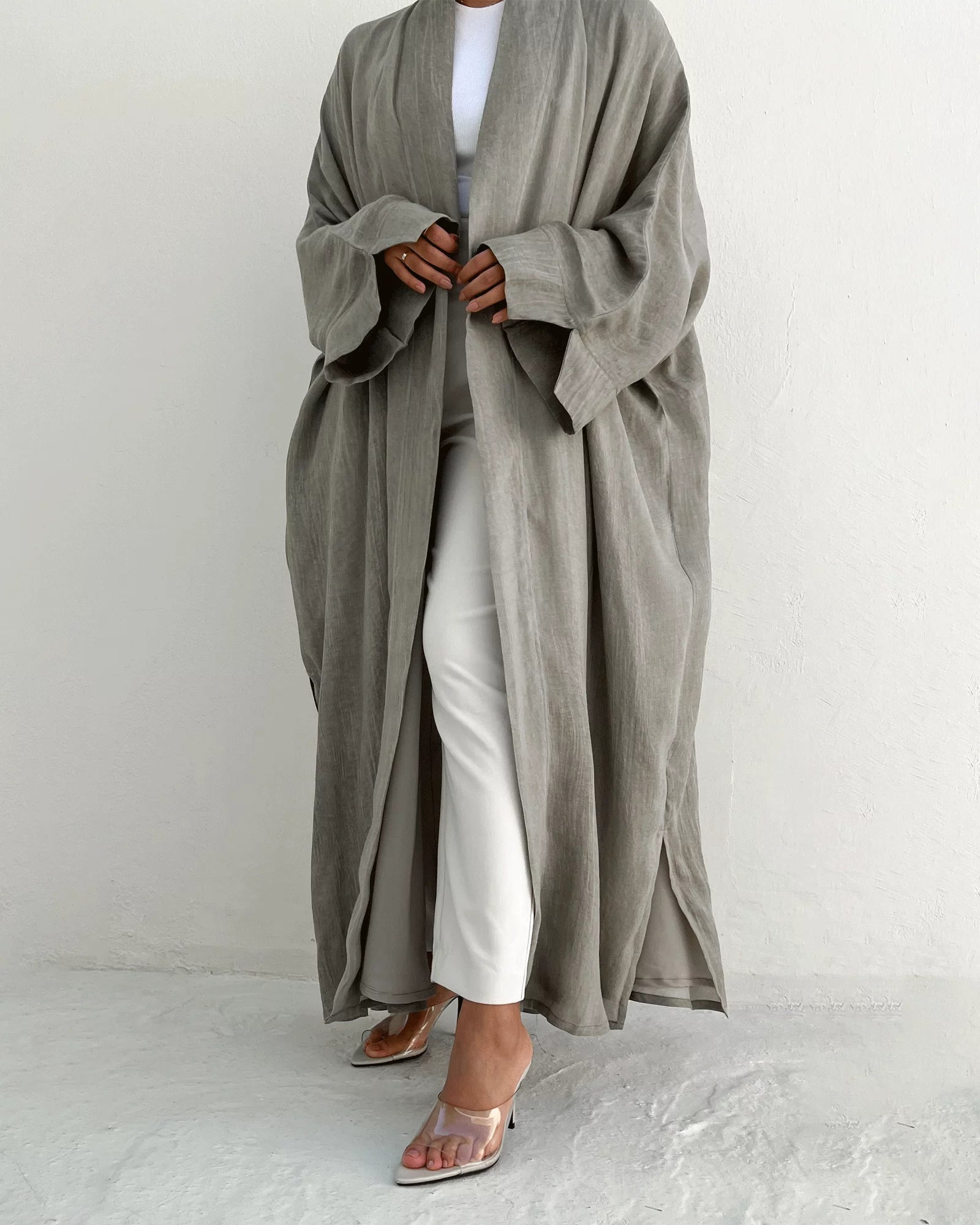 منتج رائج ★ كتان رمادي ناعم (جاهز للاستخدام)