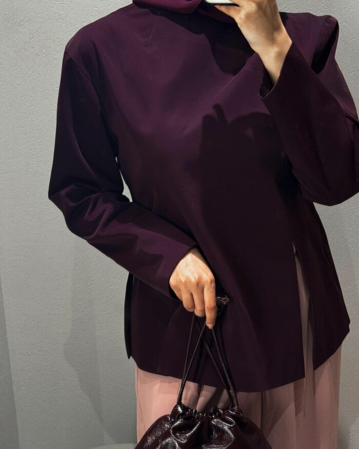 Travel set - Plum Side Slit Top - Image 1